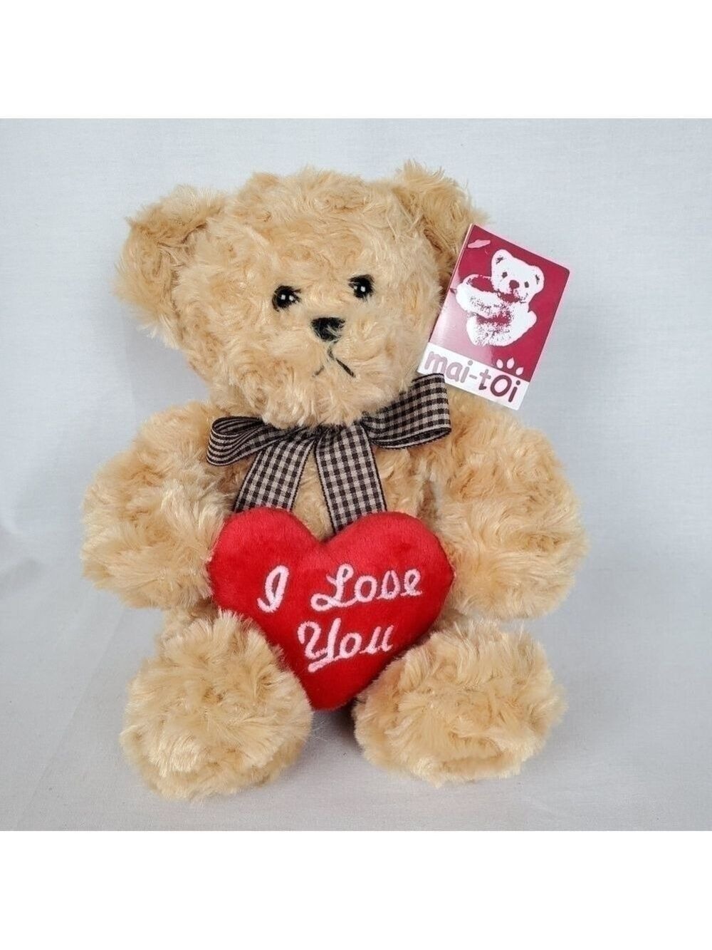 Mai-toi I love you Valentines plush bear